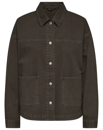 Only - ONLTaylor Barrel Brown Denim - Dark Brown Denim